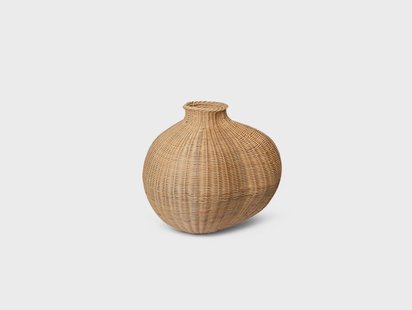 ferm LIVING - Bola Braided Floor Vase Natural