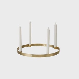 ferm LIVING - Circle Kaarshouder Large Brass