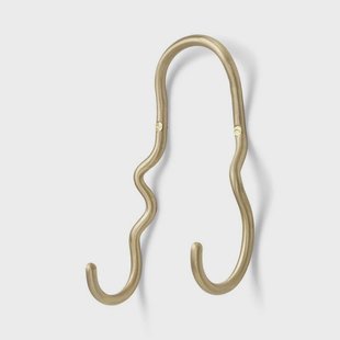 ferm LIVING - Curvature Kapstokhaak Double Brass