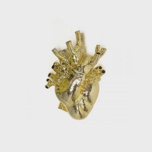 SELETTI - Love In Bloom Giant Resin Heart Vaas Goud