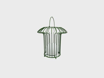 Dyberg Larsen - Basket Outdoor Lantern Green DybergLarsen