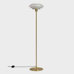 Dyberg Larsen - DL31 Vloerlamp Opal/Brass DybergLarsen