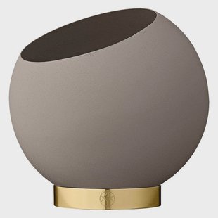 AYTM - Globe Pot Ø17xH15,4 Taupe/Gold