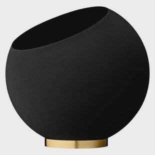 AYTM - Globe Pot Ø60xH50 Black/Gold