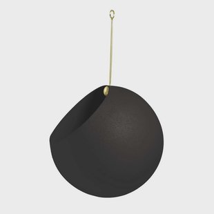 AYTM - Globe Pot Ø17xH28 Black/Gold
