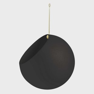 AYTM - Globe Pot Ø21xH32 Black/Gold