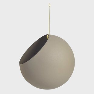 AYTM - Globe Pot Ø21xH32 Taupe/Gold
