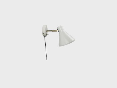 Dyberg Larsen - Sleep Wandlamp Shiny White/Antique Brass DybergLarsen