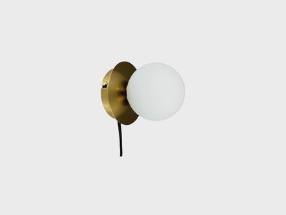 Dyberg Larsen - Sia Wandlamp Opal/Brass DybergLarsen