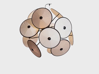 By Rydéns - Cappello Kroonluchter Ø82 Matt Black/Beige