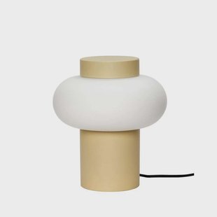 Hübsch - Camp Taffellamp H25 Opal/Yellow