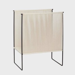 Hübsch - String Magazine Holder Black/White