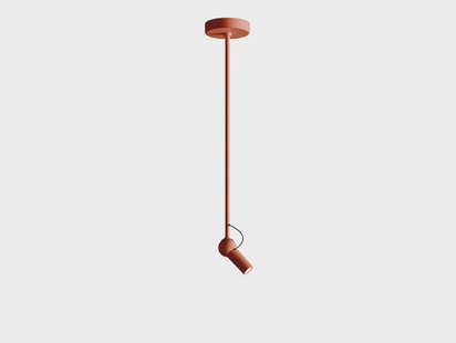 kdln - Bird LED hanglamp rood, Ø 11 cm, metaal
