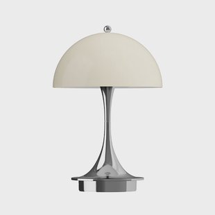 Louis Poulsen - Panthella 160 PORTABLE V3 acculamp chroom opaal beige