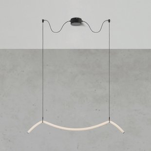 Markslöjd LED hanglamp Melt, zwart/wit, 112 cm lang