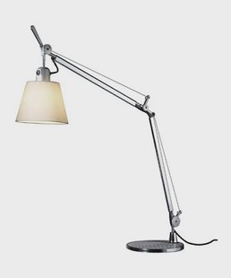 Tolomeo Basculante Tafellamp Perkament Artemide - Werkkamer / Kantoor - Designer - Metaal - 1 lamp
