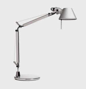 Tolomeo Midi Tafellamp Aluminium Artemide - Werkkamer / Kantoor - Designer - Metaal - 1 lamp