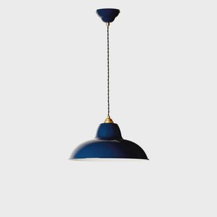 Anglepoise - Originele 1227 Brass Midi Wide hanglamp, blauw