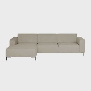 by fonQ Loft Hoekbank met Chaise Longue Links - Chenille - Greige