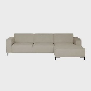 by fonQ Loft Hoekbank met Chaise Longue Rechts - Chenille - Greige