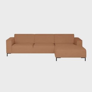 by fonQ Loft Hoekbank met Chaise Longue Rechts - Chenille - Roest