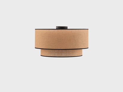 Euluna - Boho Plafondlamp Ø45 Jute/Zwart