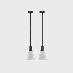 Dyberg Larsen - Gent Hanglamp 2 pcs Matt Black/Opal DybergLarsen