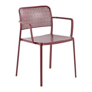Kartell Audrey Eetkamerstoel met Armleuningen - Burgundy