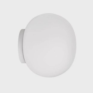 FLOS - Mini Glo-Ball spiegellamp/wandlamp, wit/opaak