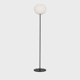FLOS - Glo-Ball F2 Vloerlamp Matt Black/Opal