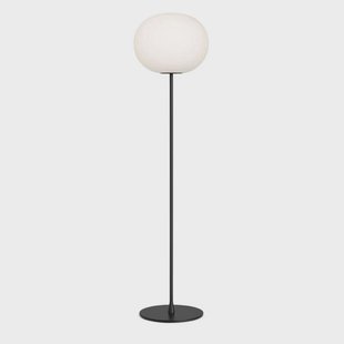 FLOS - Glo-Ball F3 Vloerlamp Matt Black/Opal