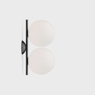 FLOS - IC C/W1 Double Plafondlamp/Wandlamp Zwart