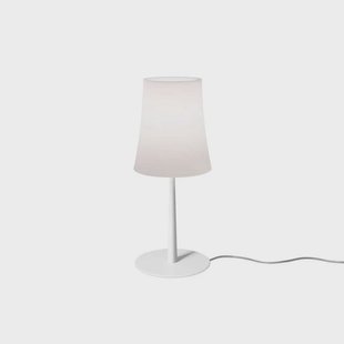 Birdie Easy tafellamp White Foscarini - Woonkamer - Designer - Metaal - Met lampenkap