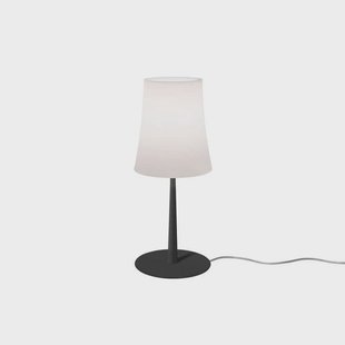 Birdie Easy tafellamp Black Foscarini - Woonkamer - Designer - Metaal - Met lampenkap