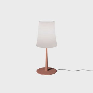 Birdie Easy tafellamp Red Foscarini - Woonkamer - Designer - Metaal - Met lampenkap