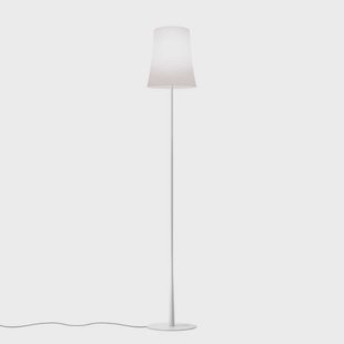 Birdie Easy Reading Vloerlamp White Foscarini - Woonkamer - Designer - Metaal - Met lampenkap