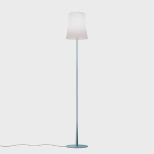 Birdie Easy Reading Vloerlamp Light Blue Foscarini - Woonkamer - Designer - Metaal - Met lampenkap
