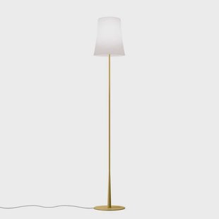 Birdie Easy Reading Vloerlamp Yellow Foscarini - Woonkamer - Designer - Metaal - Met lampenkap