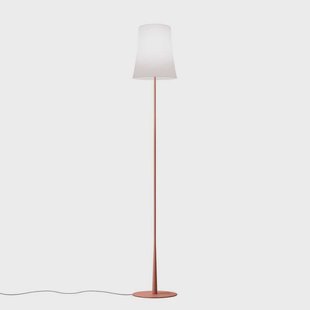 Birdie Easy Reading Vloerlamp Red Foscarini - Woonkamer - Designer - Metaal - Met lampenkap