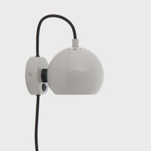 FRANDSEN - Ball Wandlamp Glossy Pale Grey
