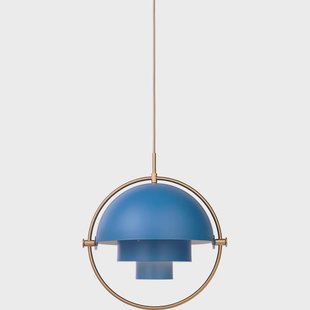 GUBI - Multi-Lite Hanglamp Ø36 Geelkoper/Blauw