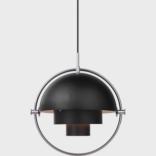 GUBI - Multi-Lite Hanglamp Ø36 Chroom/Zwart
