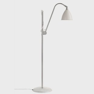 GUBI - Bestlite Bl3 VloerLamp Ø16 Chroom Matte Wit