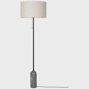 GUBI - Gravity VloerLamp Grijs Marmer/Canvas