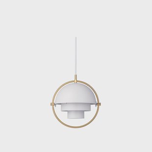 GUBI - Multi-Lite Hanglamp S Brass/White
