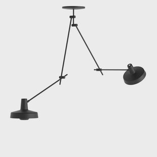 GRUPA - Arigato Plafondlamp Double Long Zwart