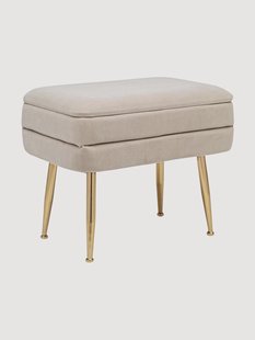 Fluwelen bank Pavlina met opbergruimte