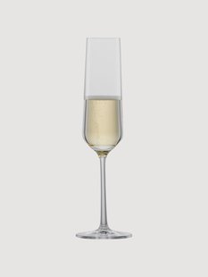 Kristallen champagneglazen Pure, (set van 2)