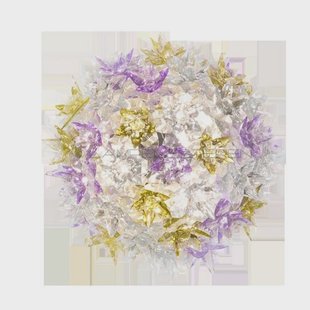 Kartell - Bloom Cw2 Wandlamp/Plafondlamp Lavendel