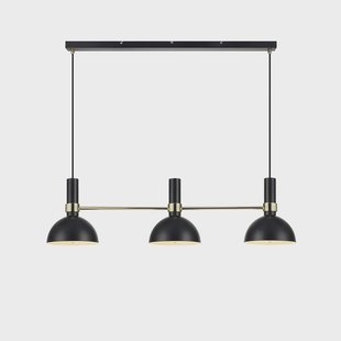 Markslöjd - Larry 3 Hanglamp Black/Brushed Brass